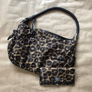 Brighton Cheetah Print Purse with Matching Wallet